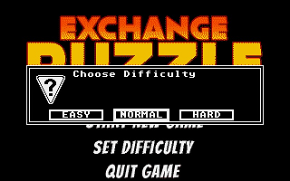 Exchange Puzzle atari screenshot